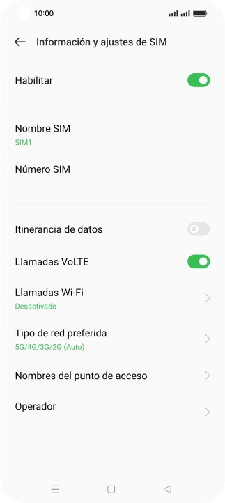 Pulsa el indicador junto a 