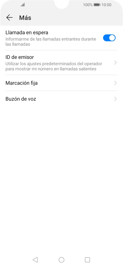 Pulsa Buzón de voz.