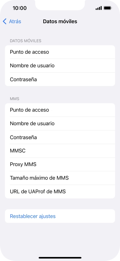 Pulsa  Punto de acceso e introduce airtelwap.es.