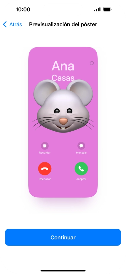 Pulsa Continuar.