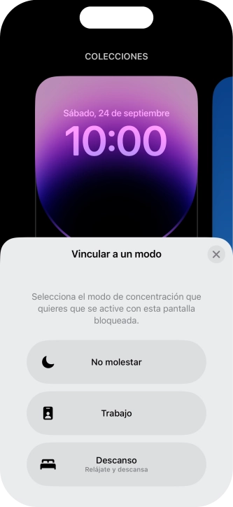 Pulsa un modo de concentración.