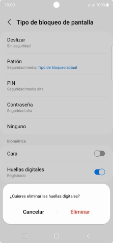 Pulsa Eliminar.