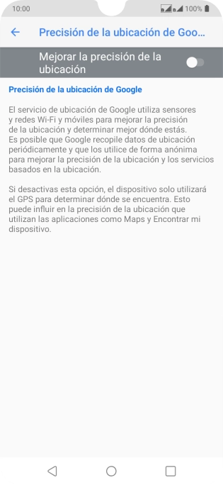 Pulsa el indicador junto a 