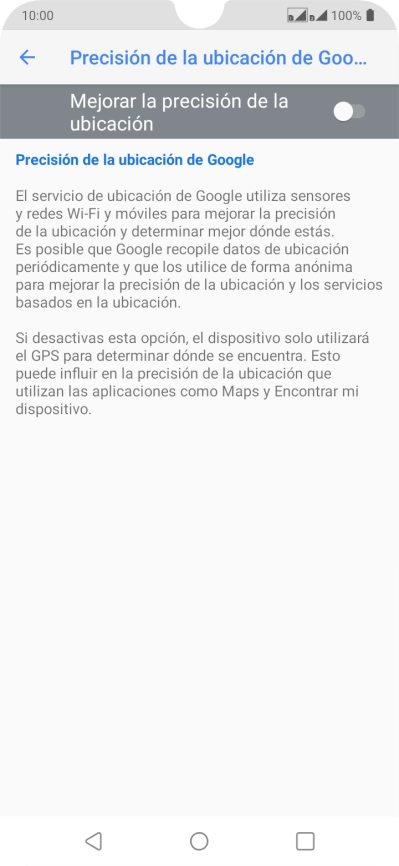 Pulsa el indicador junto a 