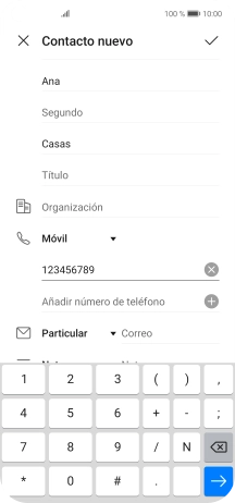 Pulsa el icono de aceptar.
