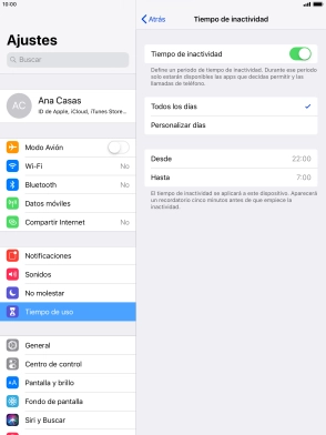 Pulsa la flecha hacia la izquierda.