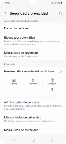 Pulsa Más ajustes de seguridad.