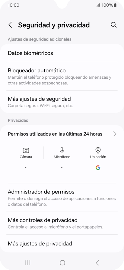 Pulsa Más ajustes de seguridad.