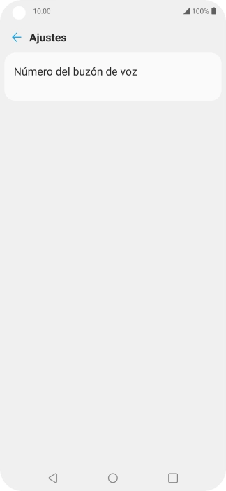 Pulsa Número del buzón de voz.