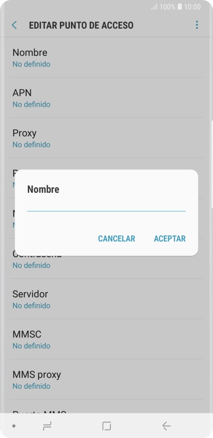 Introduce Vodafone Internet y pulsa ACEPTAR.
