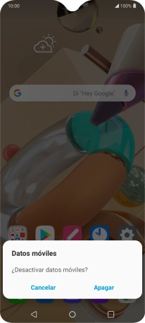 Si desactivas la función, pulsa Apagar.