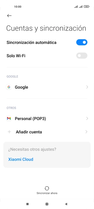 Pulsa el indicador junto a 