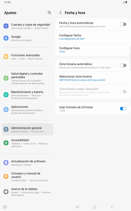 Pulsa el indicador junto a 