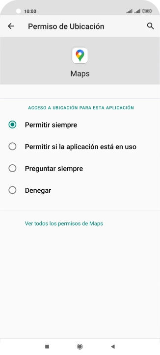 Pulsa el ajuste deseado.