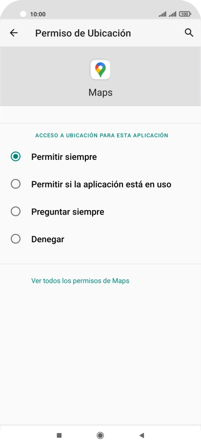 Pulsa el ajuste deseado.