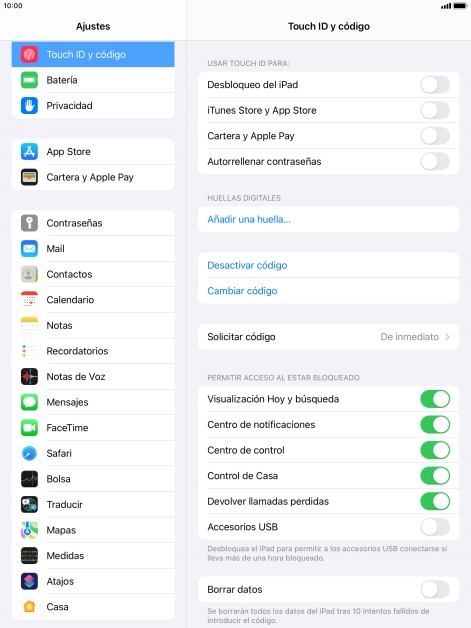 Pulsa el indicador junto a 