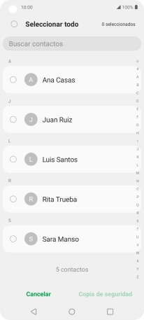 Pulsa en el campo junto a 