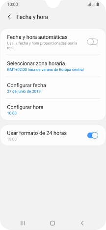 Pulsa el indicador junto a 