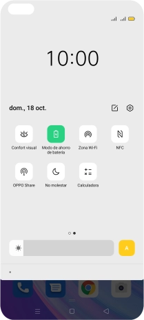 Pulsa la tecla de inicio para terminar y regresar a la pantalla de inicio.