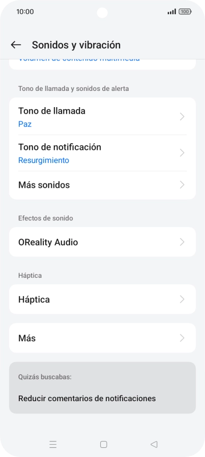Pulsa Tono de llamada.