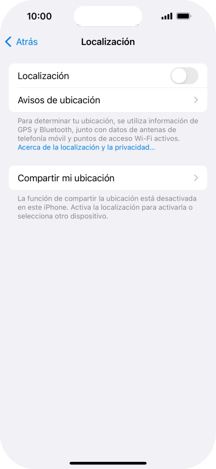 Pulsa el indicador junto a 
