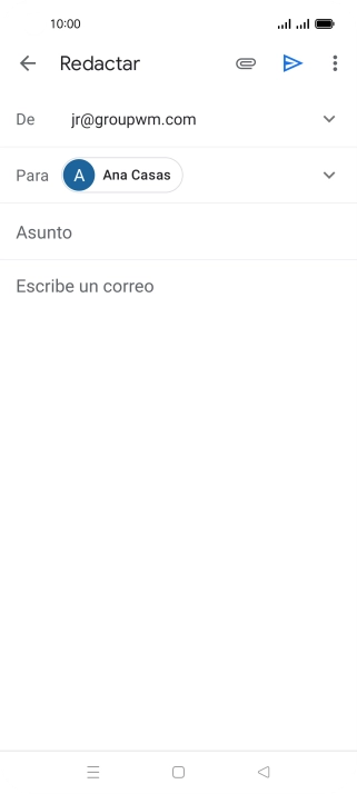 Pulsa Asunto e introduce el asunto deseado.
