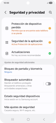 Pulsa Más ajustes de seguridad.