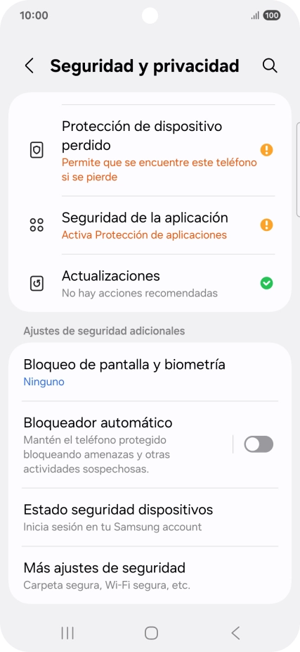 Pulsa Más ajustes de seguridad.