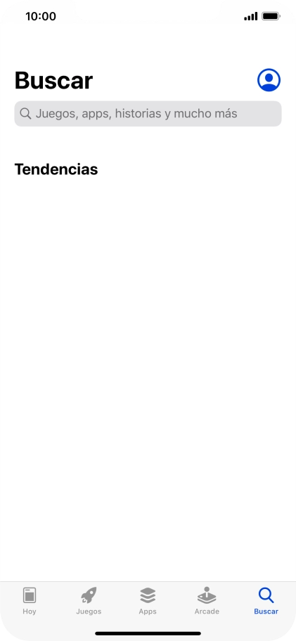 Pulsa en el campo de búsqueda e introduce el nombre o el tema de la app deseada.