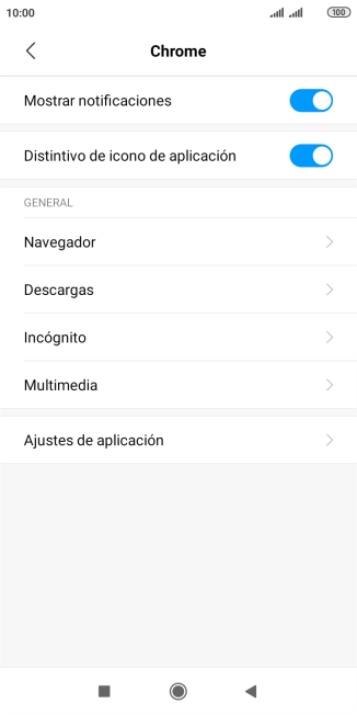Pulsa el indicador junto a 