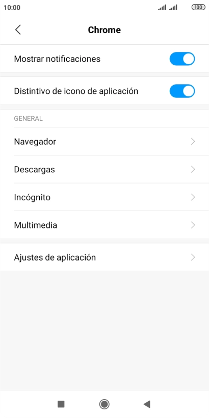 Pulsa el indicador junto a 