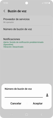 Introduce 22177 y pulsa Aceptar.