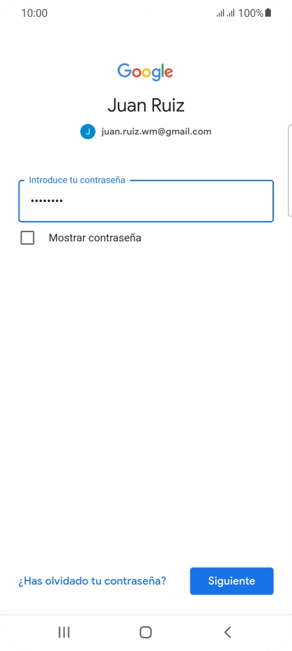 Pulsa Siguiente.