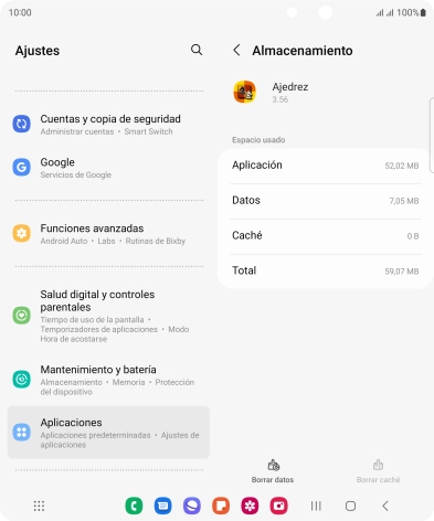 Pulsa la tecla de inicio para terminar y regresar a la pantalla de inicio.