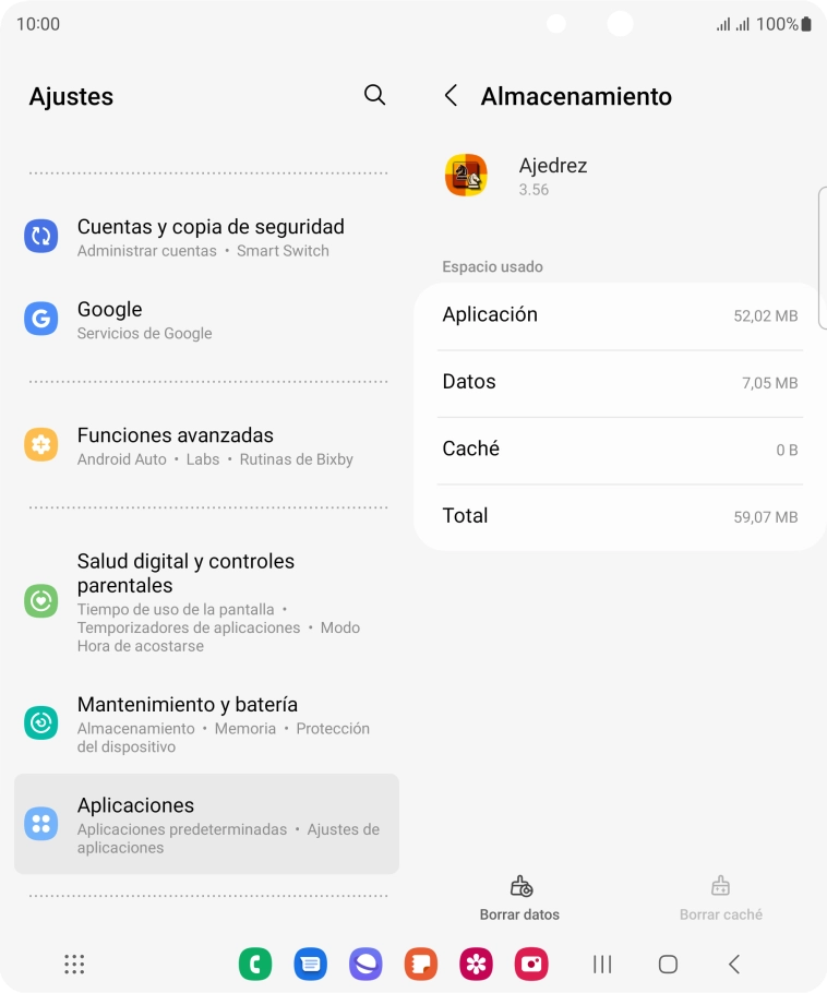 Pulsa la tecla de inicio para terminar y regresar a la pantalla de inicio.