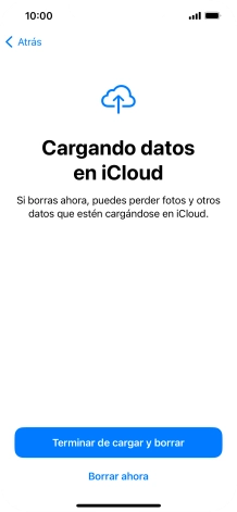 Pulsa Borrar ahora.