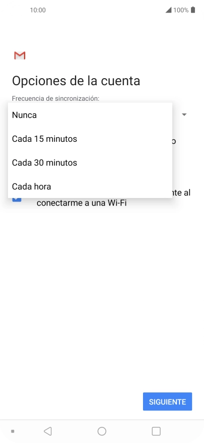 Pulsa el ajuste deseado.