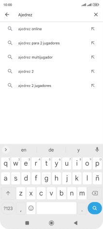Introduce el nombre del tema o de la app y pulsa el icono de búsqueda.