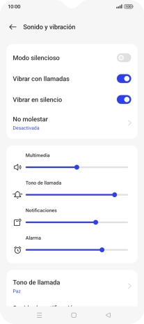 Pulsa Tono de llamada.