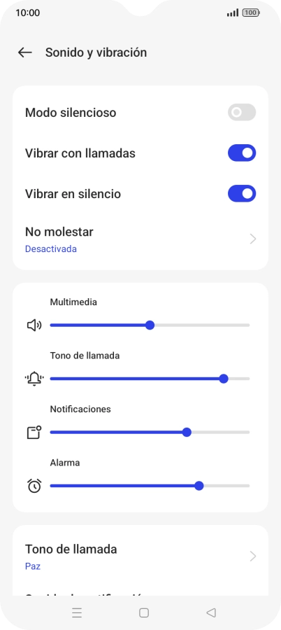 Pulsa Tono de llamada.
