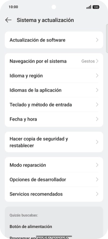 Pulsa Fecha y hora.