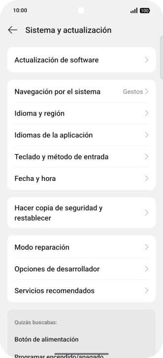 Pulsa Fecha y hora.
