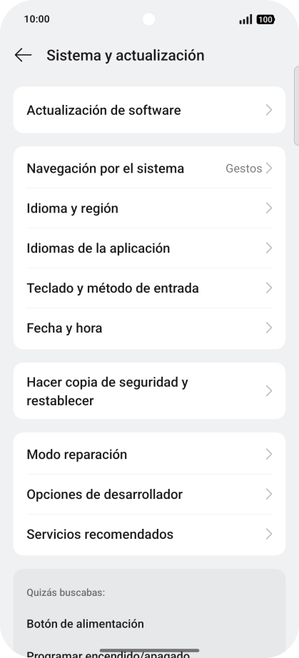 Pulsa Fecha y hora.