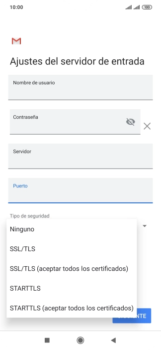 Pulsa Ninguno.