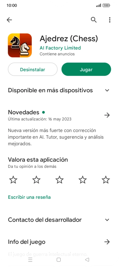Pulsa Desinstalar.