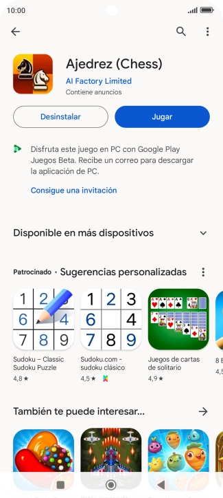 Pulsa la tecla de inicio para terminar y regresar a la pantalla de inicio.