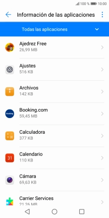 Pulsa la app deseada.