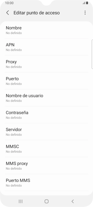 Pulsa Nombre.