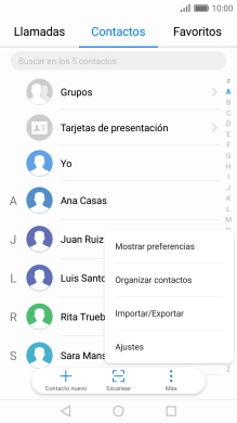 Pulsa Importar/Exportar.