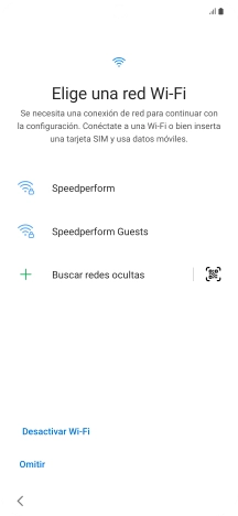 Pulsa la red deseada.